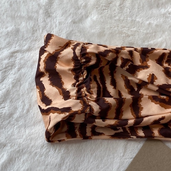 New! Stone Fox Swim Lele knotted bandeau bikini top 10656 - Picture 8 of 12